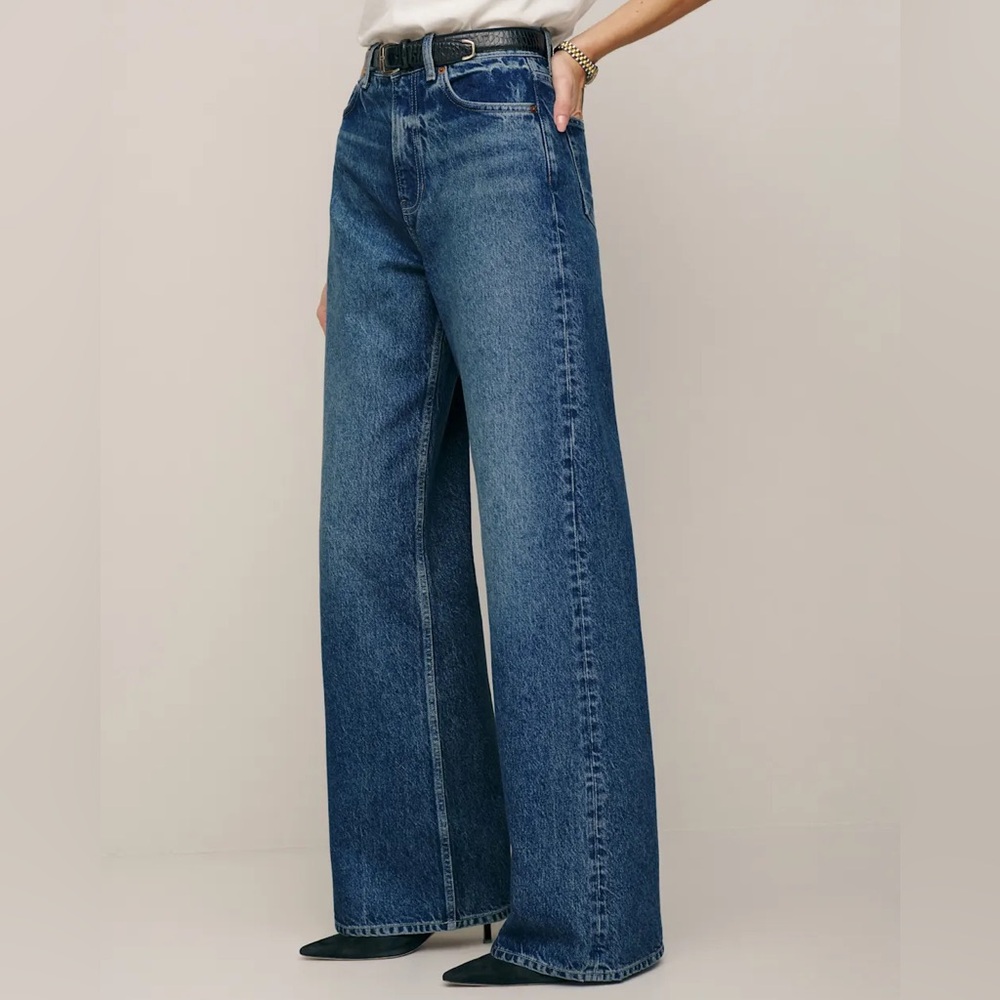 Reformation Cary High Rise Slouchy Wide Leg Jeans